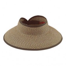 San Diego Hat Company Mujer&apos;s   Large Brim Ultrabraid Visor Multi Brown Size One 807928008206 eb-98492085
